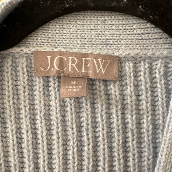 J. Crew Cotton Blend Cardigan in light blue size M - Picture 3 of 4